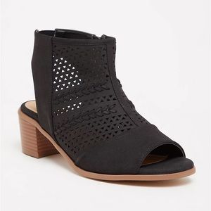 Torrid 9W Black Laser Detailed Booties